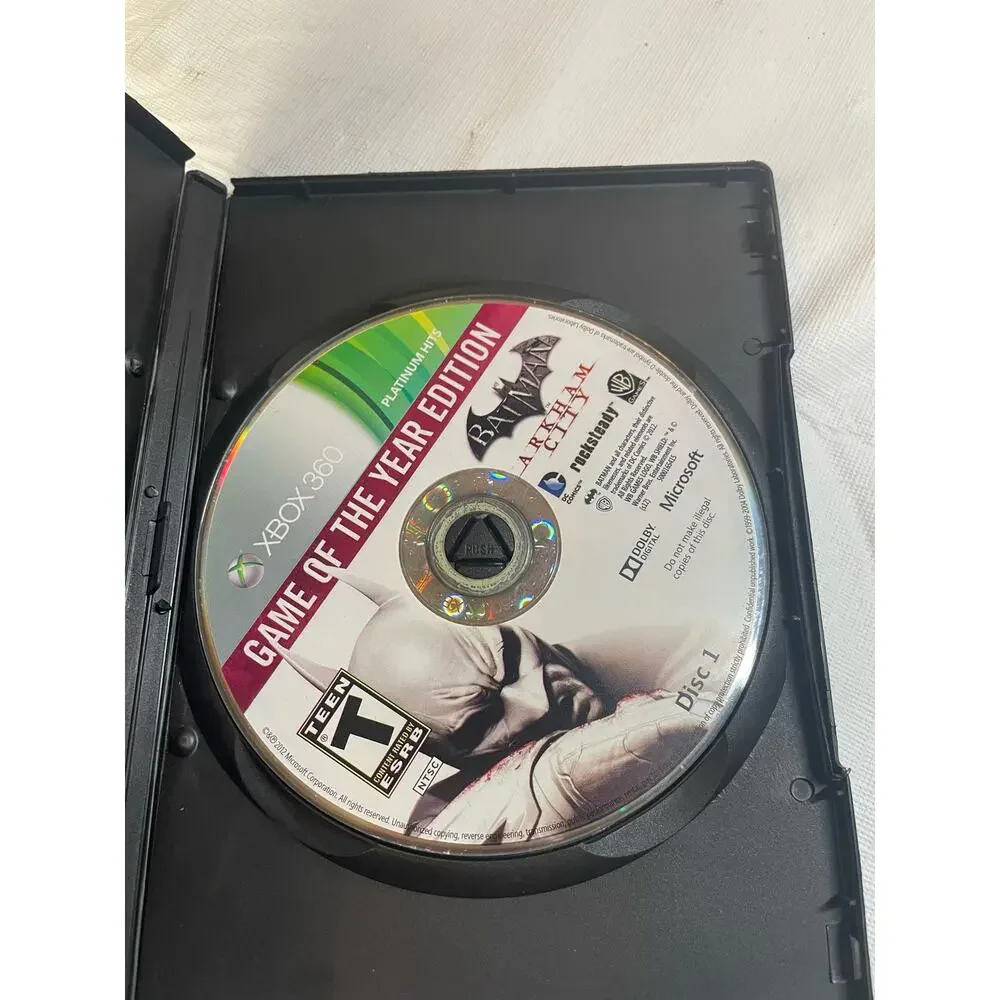 Microsoft XBOX 360 Batman Arkham City Game of the Year Edition EUC